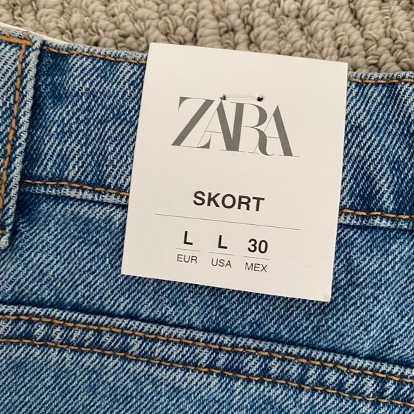 Zara Denim Skort - Picture 6 of 7
